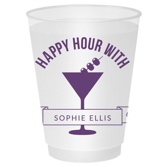Happy Hour Martini Shatterproof Cups